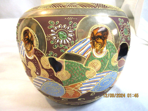 Large satsuma gold moriage - satsuma,