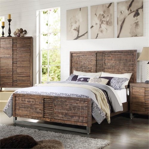 Acme andria queen wooden panel - wooden,