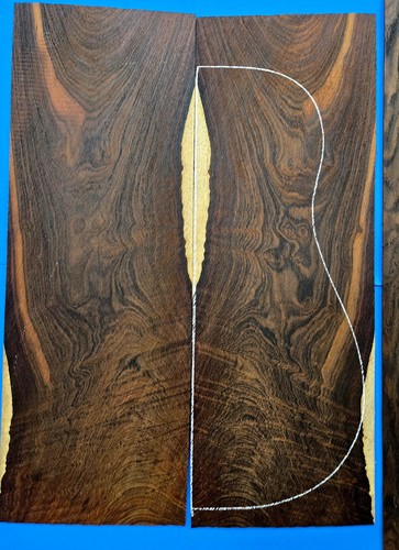 Cirly cocobolo guitar back - cirly, and