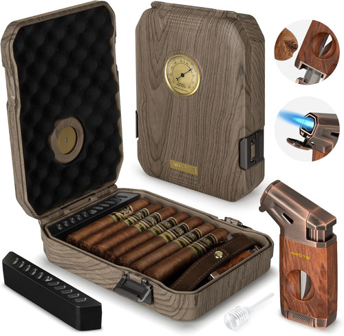 Travel cigar humidor - cigar,
