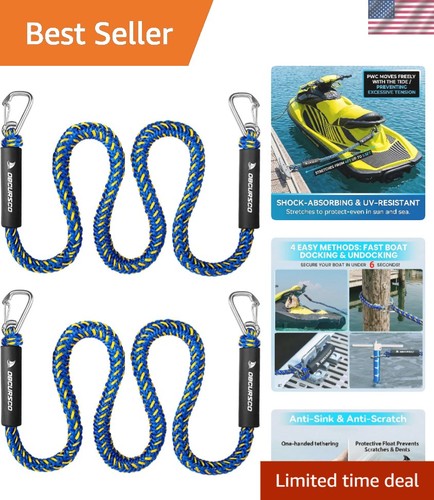 Bungee dock lines for boats - dock,