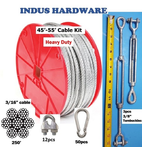 Indoor outdoor cable kit - 55',