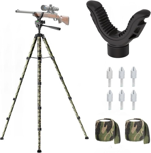 Adjustable rifle tripod - 74",