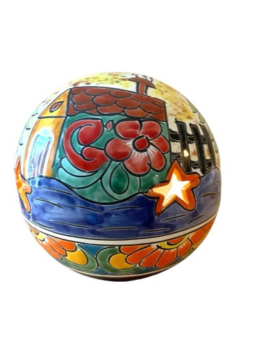 Talavera garden sphere globe - garden,