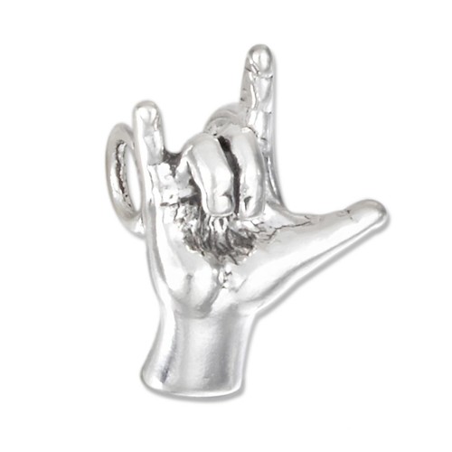 Hand sign language love you - hand,
