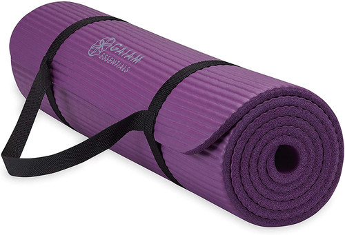 Gaiam thick yoga mat exercise - thick,