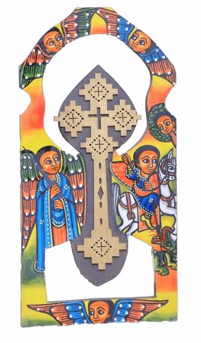 Ethiopian icon wooden coptic - wooden,