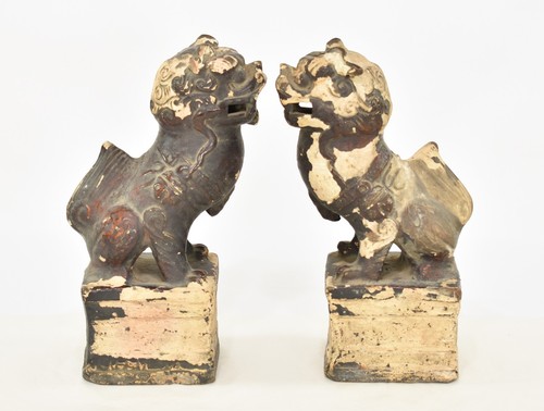 Pair antique chinese ceramic - antique, /