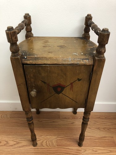 Antique smoker metal lined - antique,