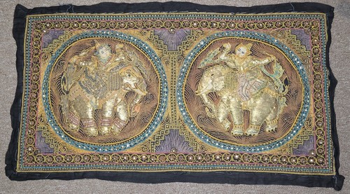 Vintage large burmese kalaga - vintage,