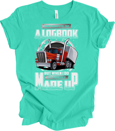 Funny trucker logbook - trucker, shirt