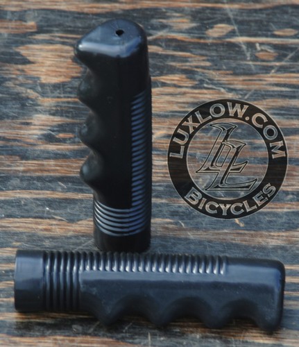 Black bike grips vintage - black,