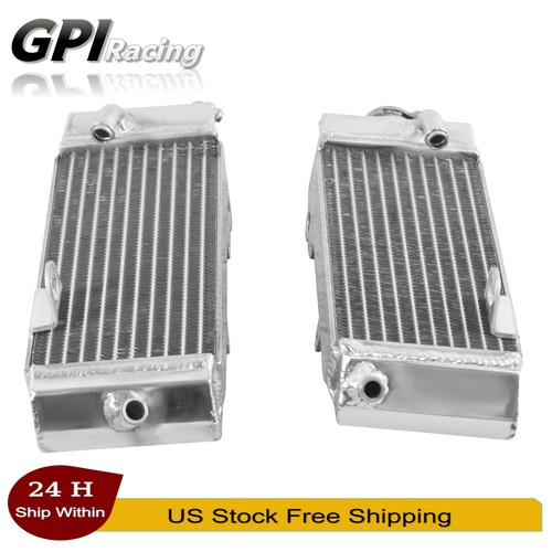 Aluminum radiator silver - aluminum, l+r