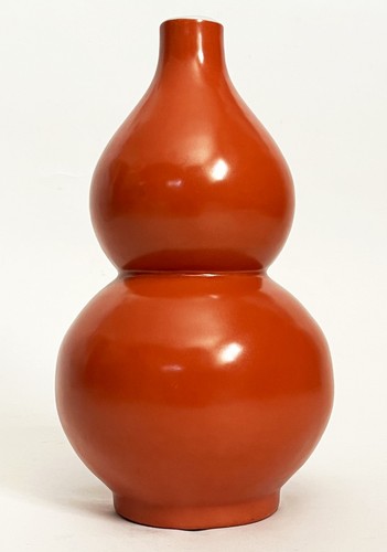 Chinese porcelain coral - coral, red