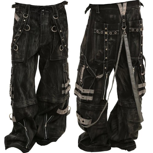 Gothic overdyed zip off - off, pants