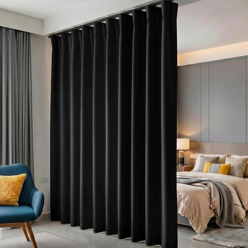 Blackout room divider - divider, curtains