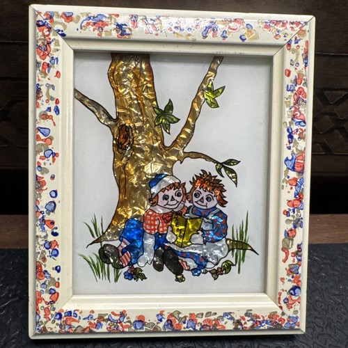 Vtg tinsel tin - tin, art