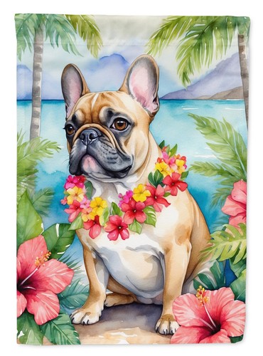 French bulldog fawn white luau - fawn/white,