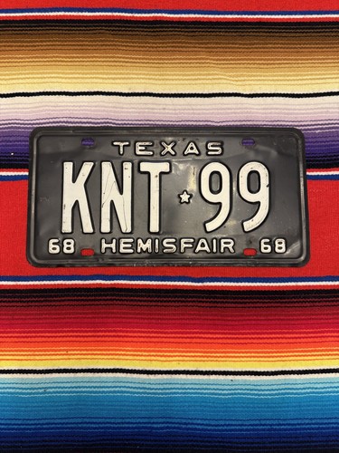 1968 texas license - , plate