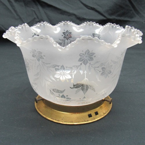 Frosted glass gasolier lamp - frosted,