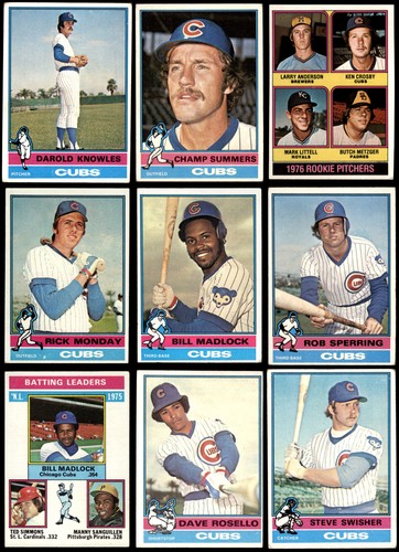 1976 topps chicago cubs - 1976,