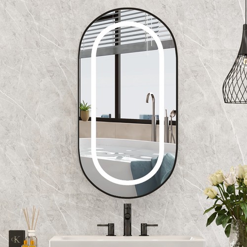 Oval medicine cabinet with - oval,