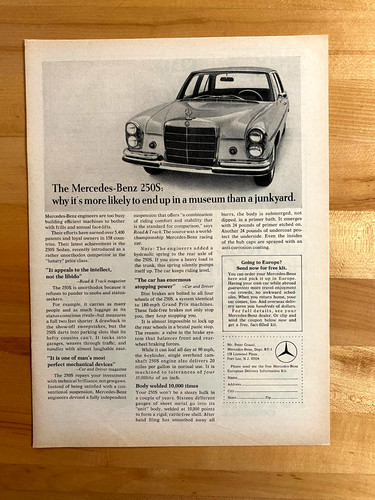 1967 print mercedes benz - 1967,
