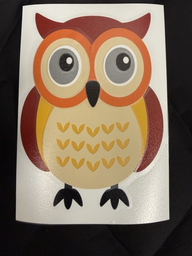 New cute owl vinyl - new, decal