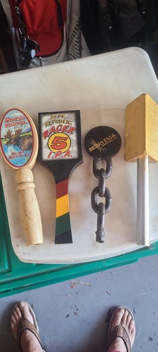 Beer tap handles - moose, drool