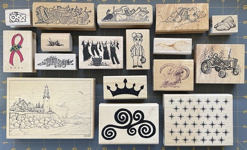 Art collage mix theme rubber - &,