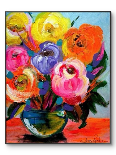 Dipant art flowers - flowers, 11x14