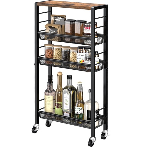 Narrow storage cart - narrow, with
