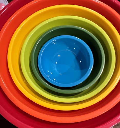 Nesting plastic mixing - 6-pc,