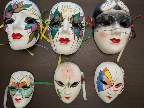 Vintage mardi gras mask - gras, lot