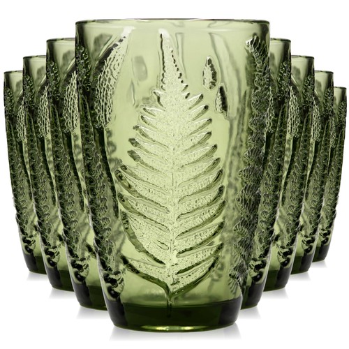 Vintage green embossed glass - vintage,