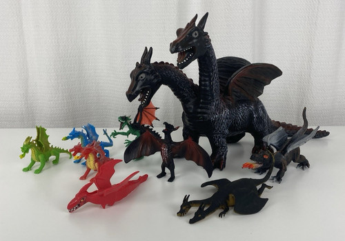 Dragon toy lot vintage dragons - dragon,