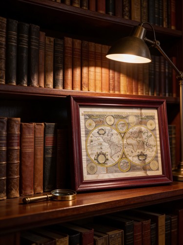 Vintage style world - style, map