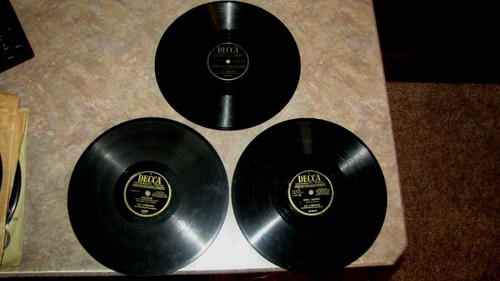 Lot decca record large - 78,