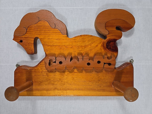 Hand carved wooden horse - hand,
