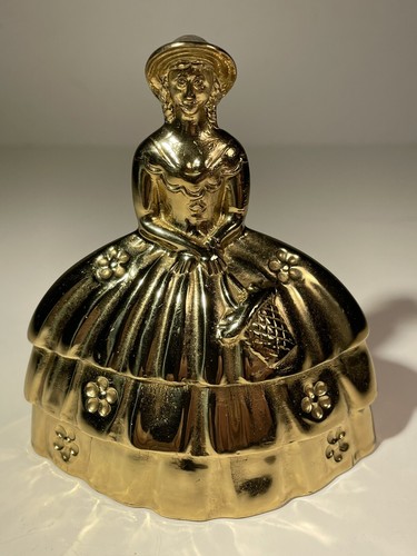 Vtg brass bell victorian - brass,