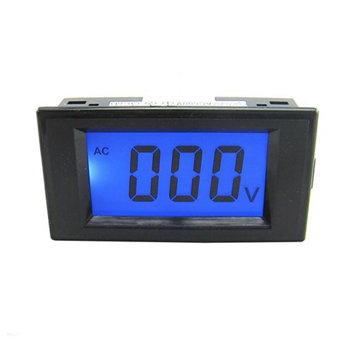 Blue lcd digital volt panel - blue,