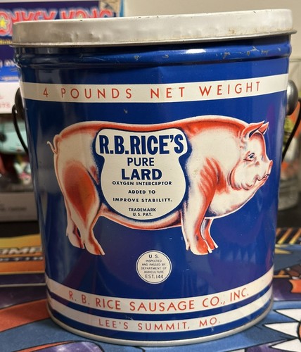 Rice pure lard 4 lb - r.b.,