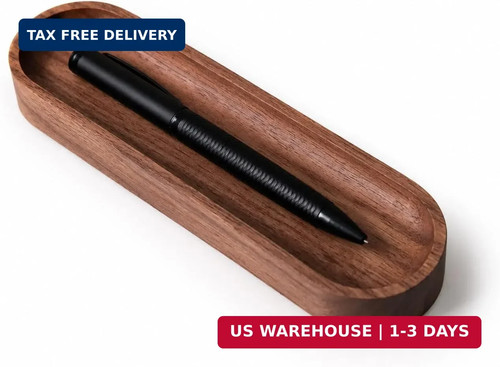 Walnut wood pen tray - walnut,