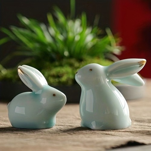One set ceramic bunny - one,