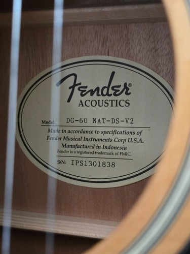 Fender acoustic guitar 60 - fender,