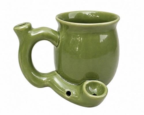 Green ceramic pipe shaped - ceramic, pipe-shaped
