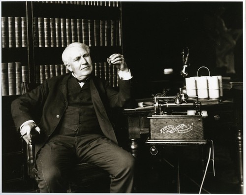 Thomas edison with - with, his
