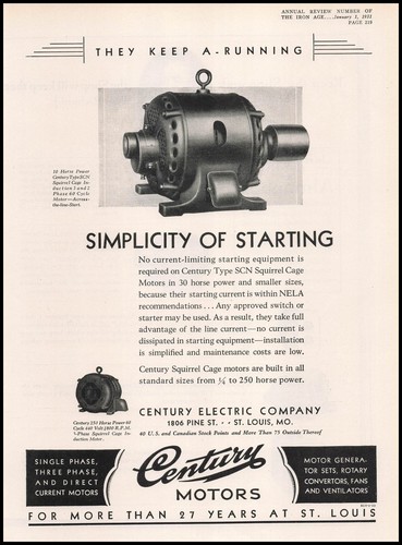 1936 century electric st - century,