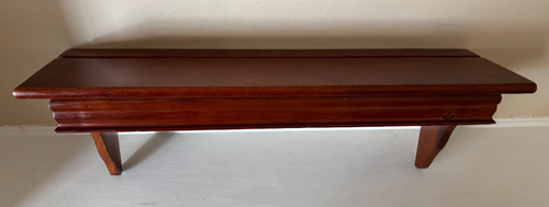 Solid wood wall - hanging, shelf