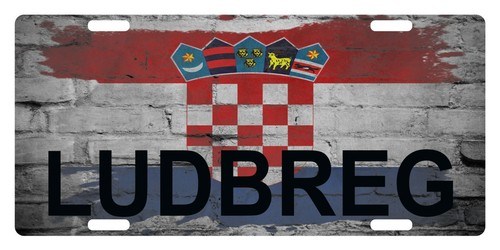 Croatia flag license plate - flag,